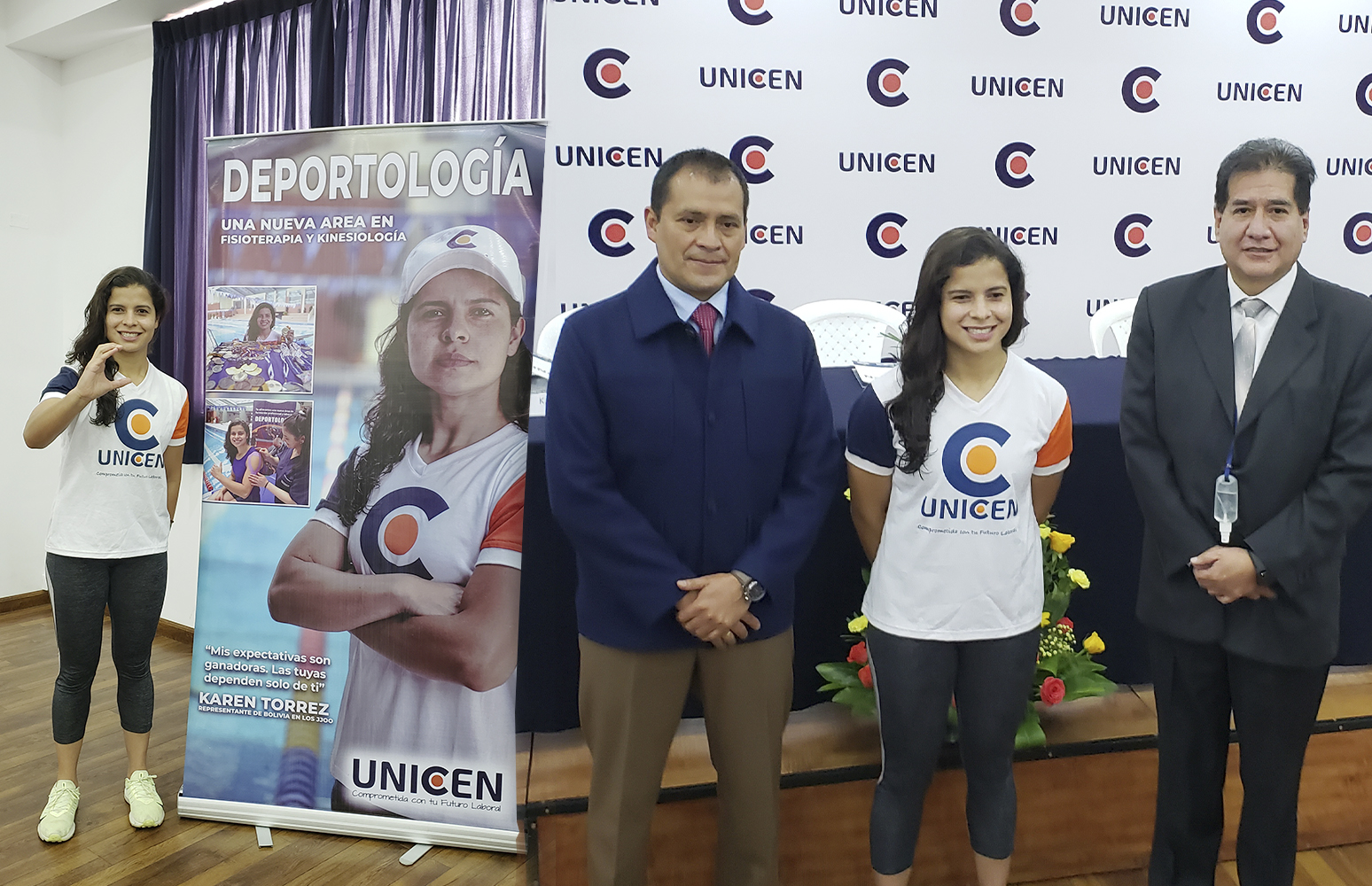Karen Tórrez la reconocida deportista es la imagen oficial de UNICEN del área de Deportología de la carrera de Fisioterapia y Kinesiología