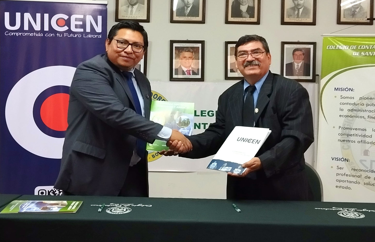 Unicen firmó convenio con el Colegio de Contadores de Santa Cruz